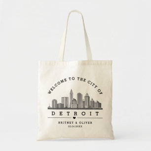 Bolsa de la tota de la línea aérea DETROIT - Favor
