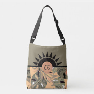Bolsa de la tota de la piel verde y de la primaver