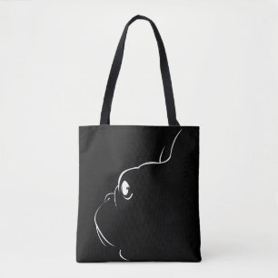 Bolsa de la tota de la silueta del Bulldog francés