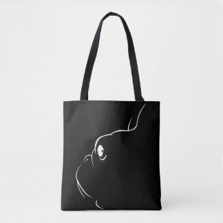 Bolsa de la tota de la silueta del Bulldog francés
