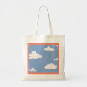 Bolsa de la tota de nubes onduladas azul
