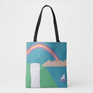 Bolsa de la tota del arcoiris y las cataratas