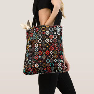 Bolsa de la tota del círculo retro de Boho