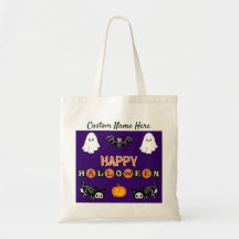 Bolsa de la tota del gato de Halloween - Personali