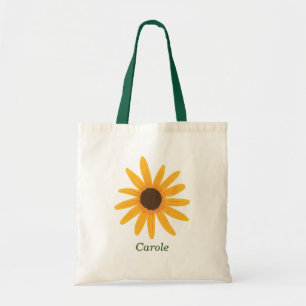 Bolsa de la tota del girasol amarillo personalizad