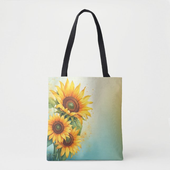 Bolsa de la tota del girasol brillante de la natur (Anverso)