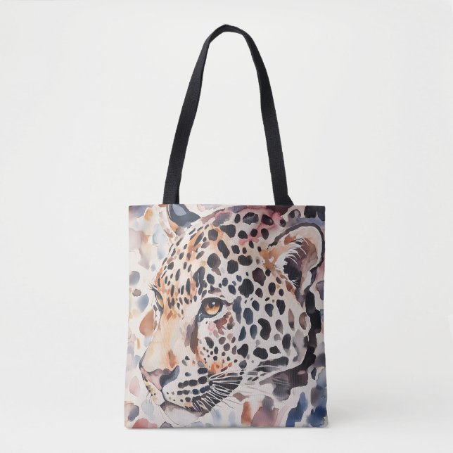 Bolsa de la tota del hombro del leopardo del Paste (Anverso)