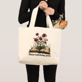 Bolsa de la tota del libro con Rosas góticos
