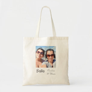 Bolsa de la tota del personalizado Bestie con foto