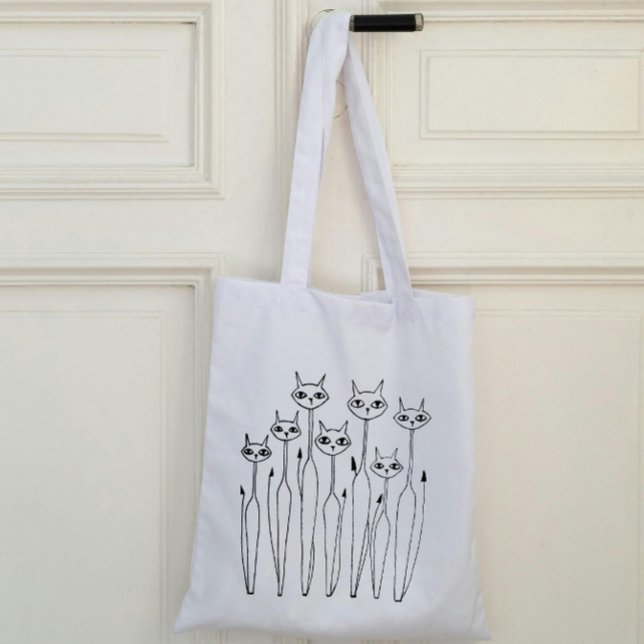 Bolsa de la tota del presupuesto (gatos dibujados  (Subido por el creador)