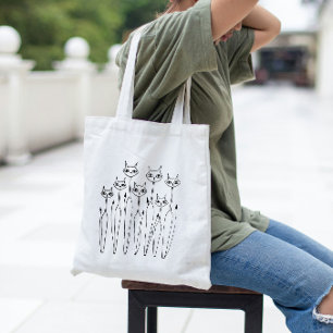 Bolsa de la tota del presupuesto (gatos dibujados 