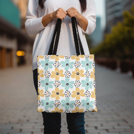 Bolsa de la tota floral, Tote de la margarita, flo