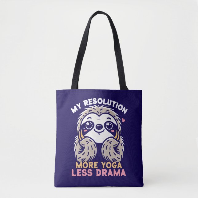 Bolsa de la tota - Más yoga menos drama (Anverso)