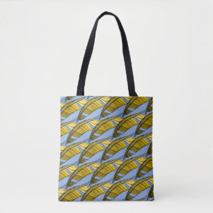 Bolsa de la tote (ao) - Plumas amarillas