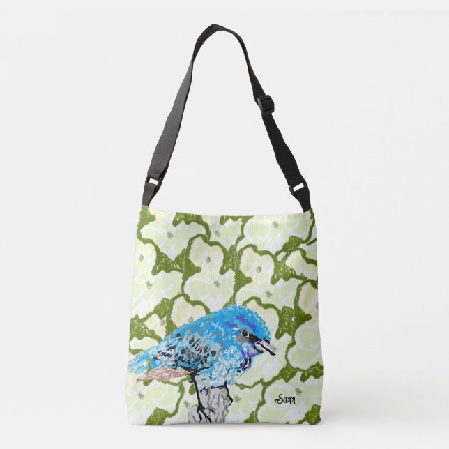 Bolsa de la Tote: cielo de pájaro azul (Reverso)