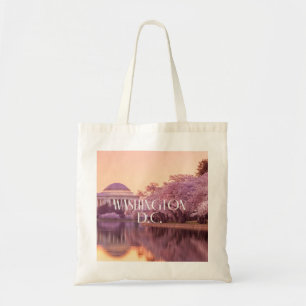 Bolsa de la Tote con flores de cerezo en Washingto