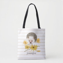 Bolsa de la Tote de Hedgehog personalizada