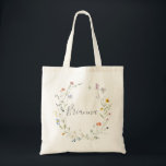 Bolsa de la tote de la dama de honor floral silves<br><div class="desc">Esta mochila de tote de la dama de honor floral y multicolor es el regalo boda perfecto para presentar a sus damas de honor y dama de honor para un boda moderno. El diseño se compone de acuarelas rosas, rubias, violetas, navales y elegantes flores blancas con hojas de color verde...</div>