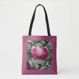 Bolsa de la Tote de la Magnolia Rosa