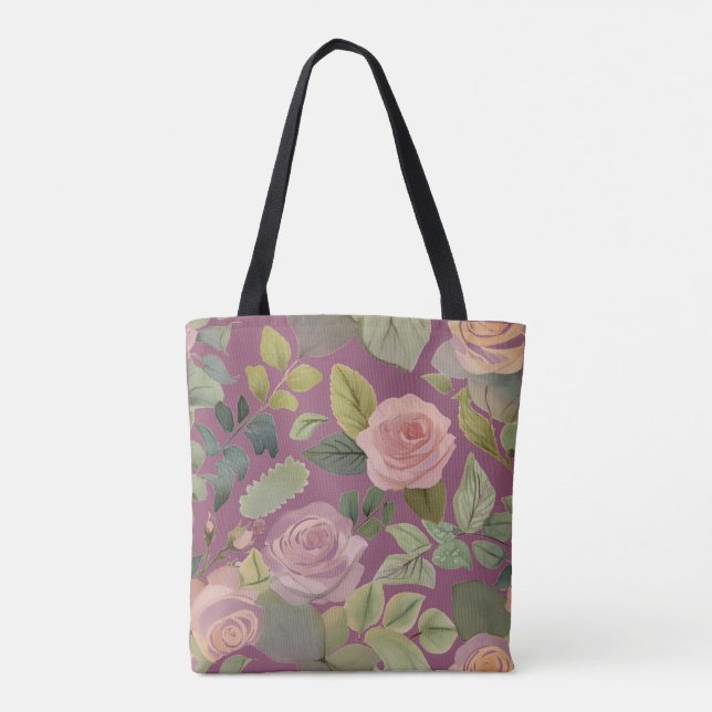 Bolsa de la tote de las flores de primavera (Reverso)