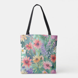 Bolsa de la tote de las flores de primavera