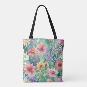 Bolsa de la tote de las flores de primavera