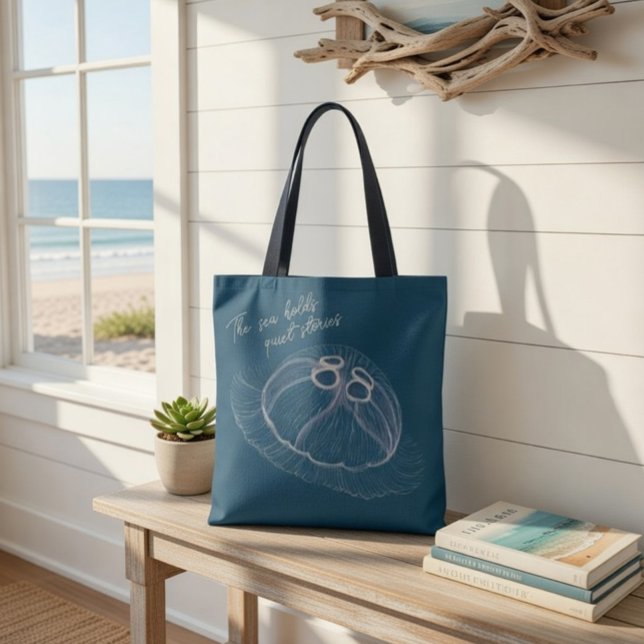Bolsa de la Tote de las medusas - "El mar tiene hi (Subido por el creador)