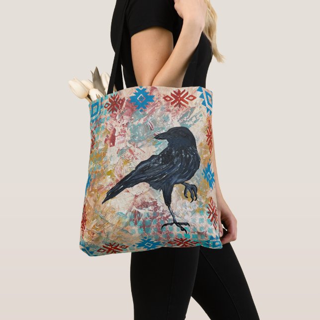 Bolsa de la Tote de Mid West Raven (Detalle)