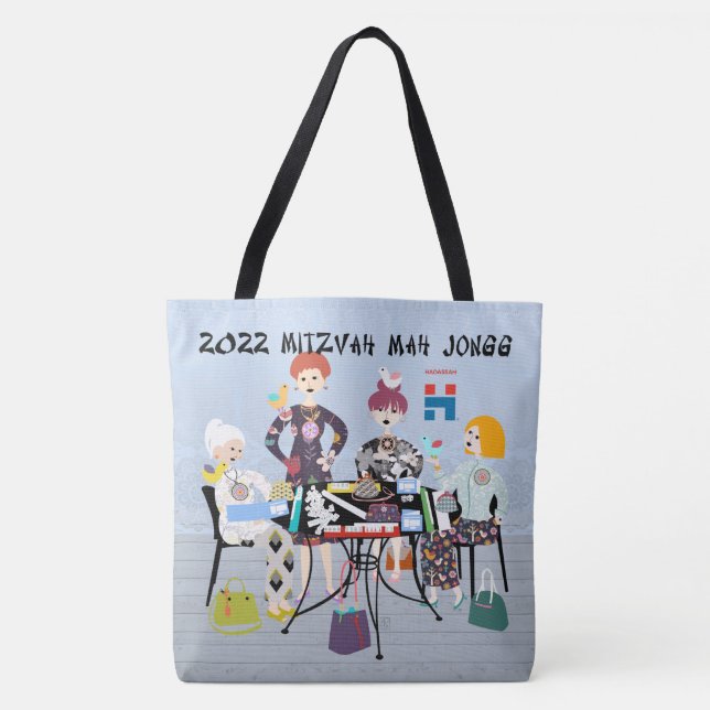 Bolsa de la Tote de Mitzvah Mah Jongg 2022 (Anverso)