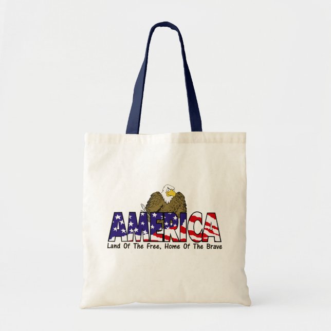 Bolsa de la Tote del Águila Americana (Frente)