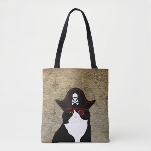 Bolsa de la Tote del gato pirata