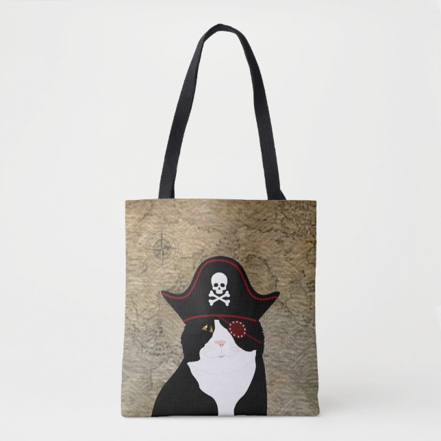 Bolsa de la Tote del gato pirata (Anverso)