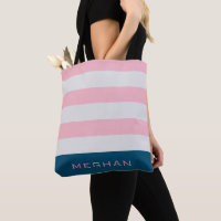 Bolsa de la tote del monograma Rubor del bollo de 
