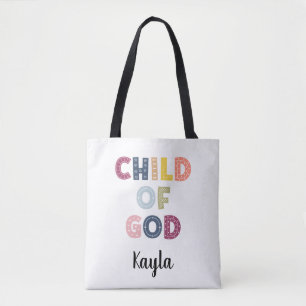 Bolsa de la Tote del niño de Dios