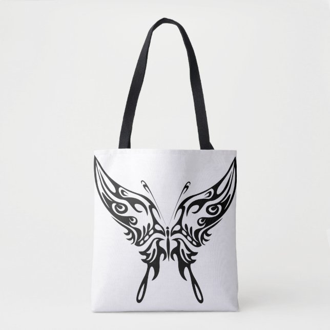 Bolsa de la tote, diseño de "Aura de la mariposa", (Anverso)