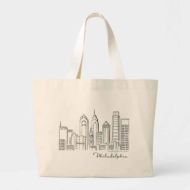Bolsa de la Tote en el Skyline de Filadelfia - Jum (Frente)