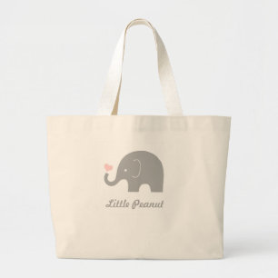 Bolsa de la Tote para el Elefante del cacahuete, c