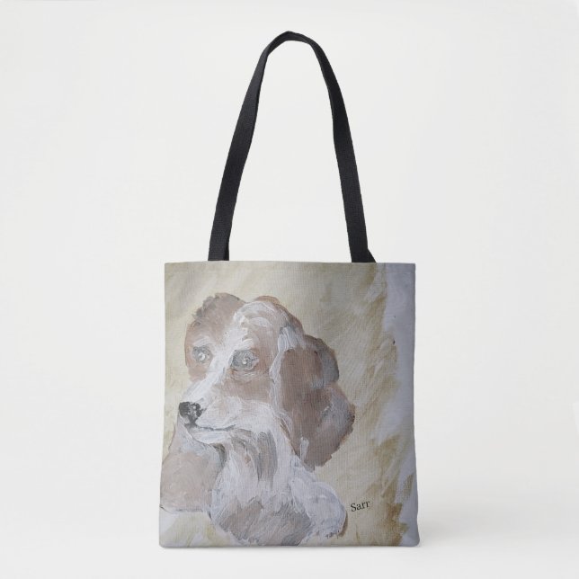 Bolsa de la Tote: Perro Beagle (Anverso)