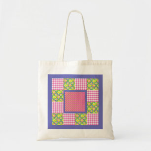 Bolsa de la Tote: Rosa: rosas, puntos de la polka,