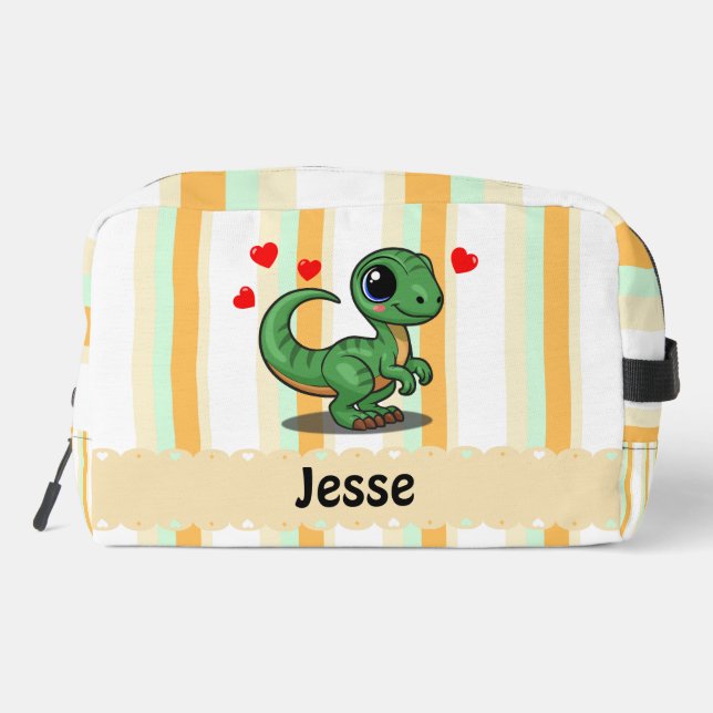 Bolsa de lápices personalizada de Velociraptor Din (Reverso )