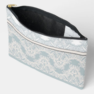 Bolsa de lápiz/ estética de impresión azul en polv