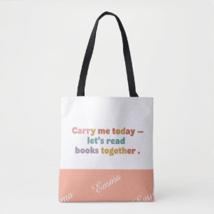 Bolsa de libro ajustable, Añadir su nombre, Cambia