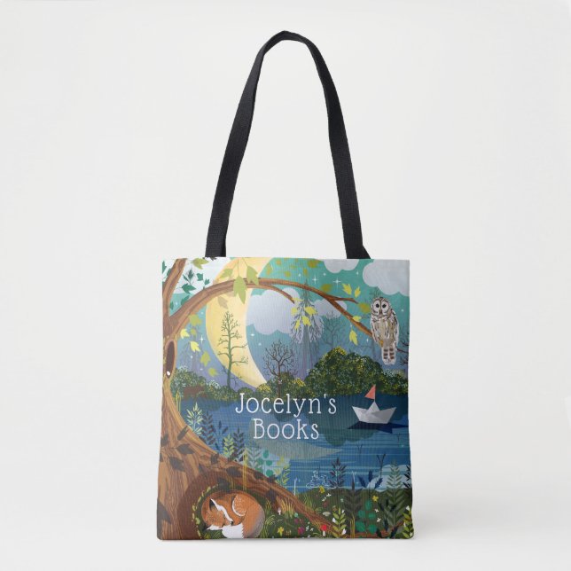 Bolsa de libros para niños ilustrada (Anverso)