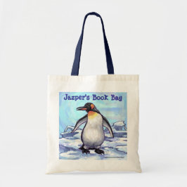 Bolsa de libros personalizada Cute Penguin