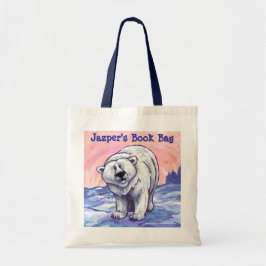 Bolsa de libros personalizada Fun Polar Oso