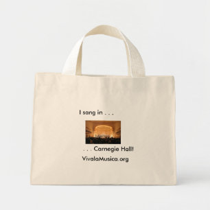 Bolsa de lienzo Carnegie Hall