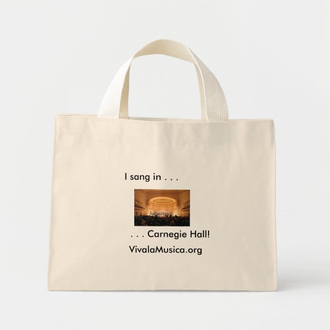 Bolsa de lienzo Carnegie Hall (Frente)
