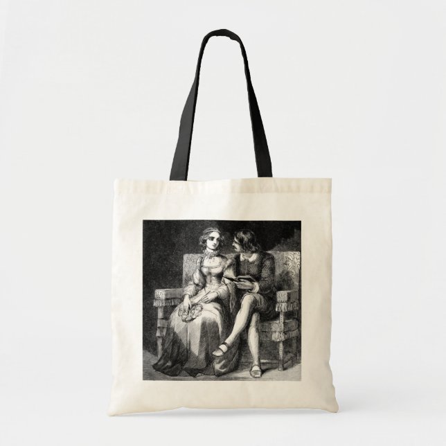 Bolsa de lienzo de arte vintage (Frente)