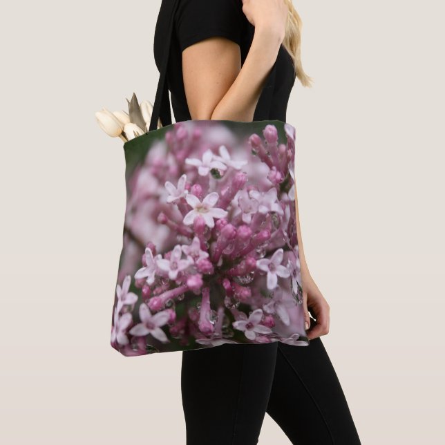 Bolsa de lienzo de hombro Lilac (Detalle)