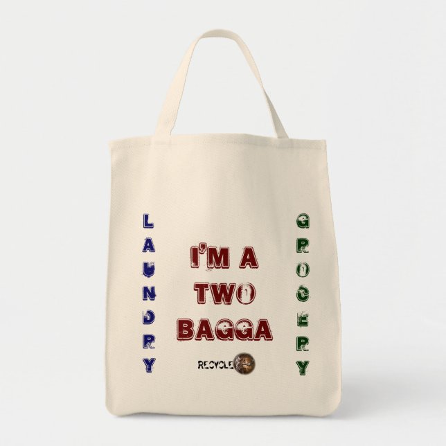 Bolsa de lienzo "Two Bagga" (Frente)